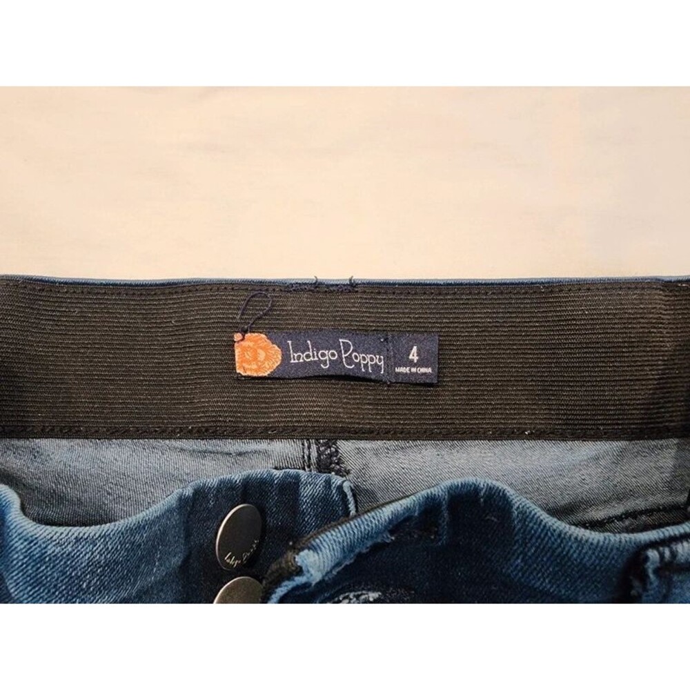 Indigo Poppy flare jeans